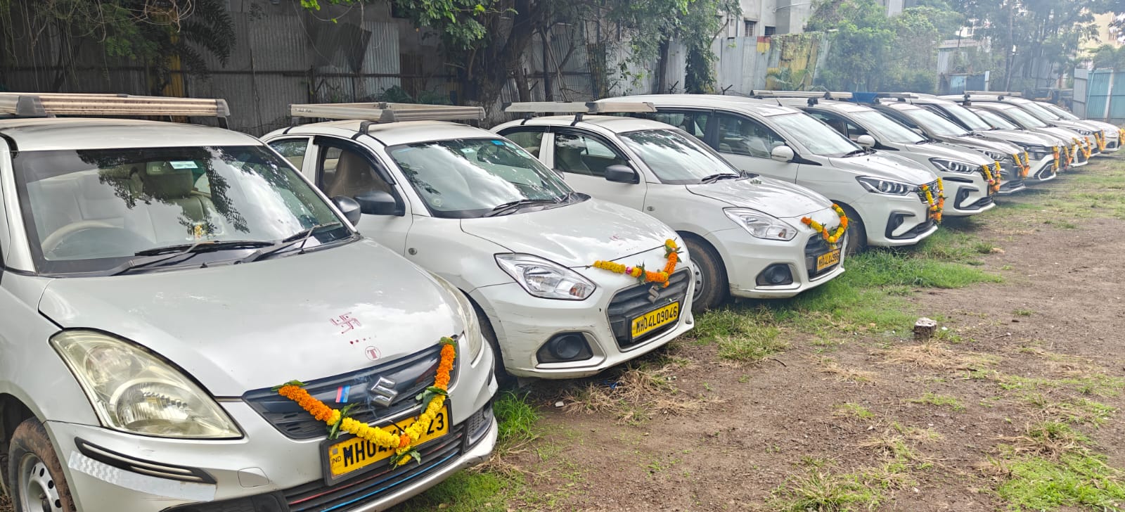Sure Cabs Swift Dzire sedan fleet — Pune